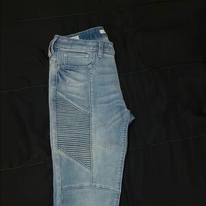 PacSun Blue Skinny Moto Jeans